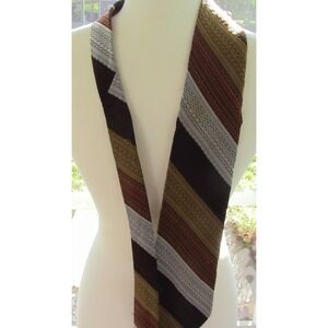 Vintage Don Loper of California Browns, Golds, Blues Men's Necktie
